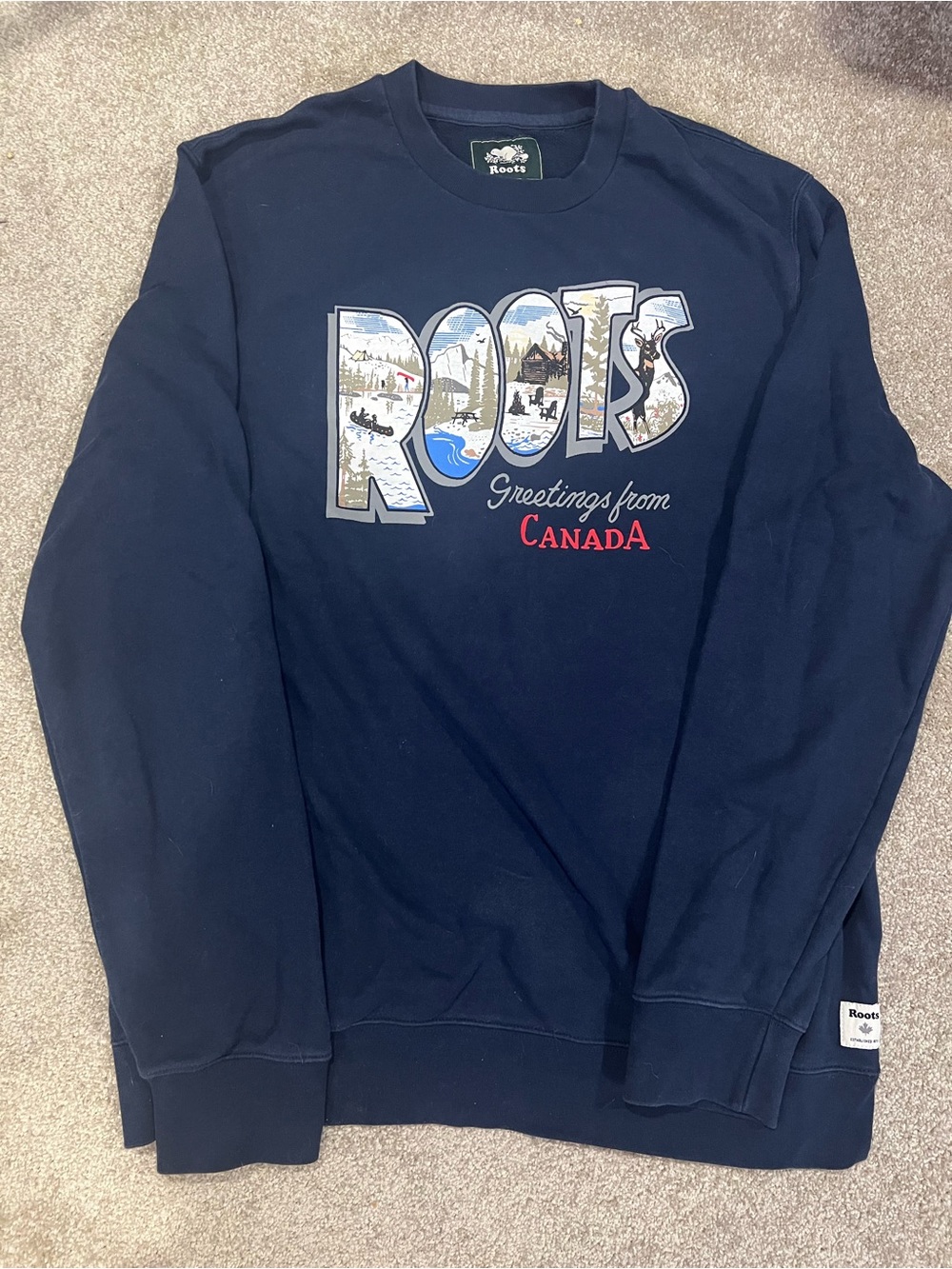 Roots Greetings from Canada Crewneck